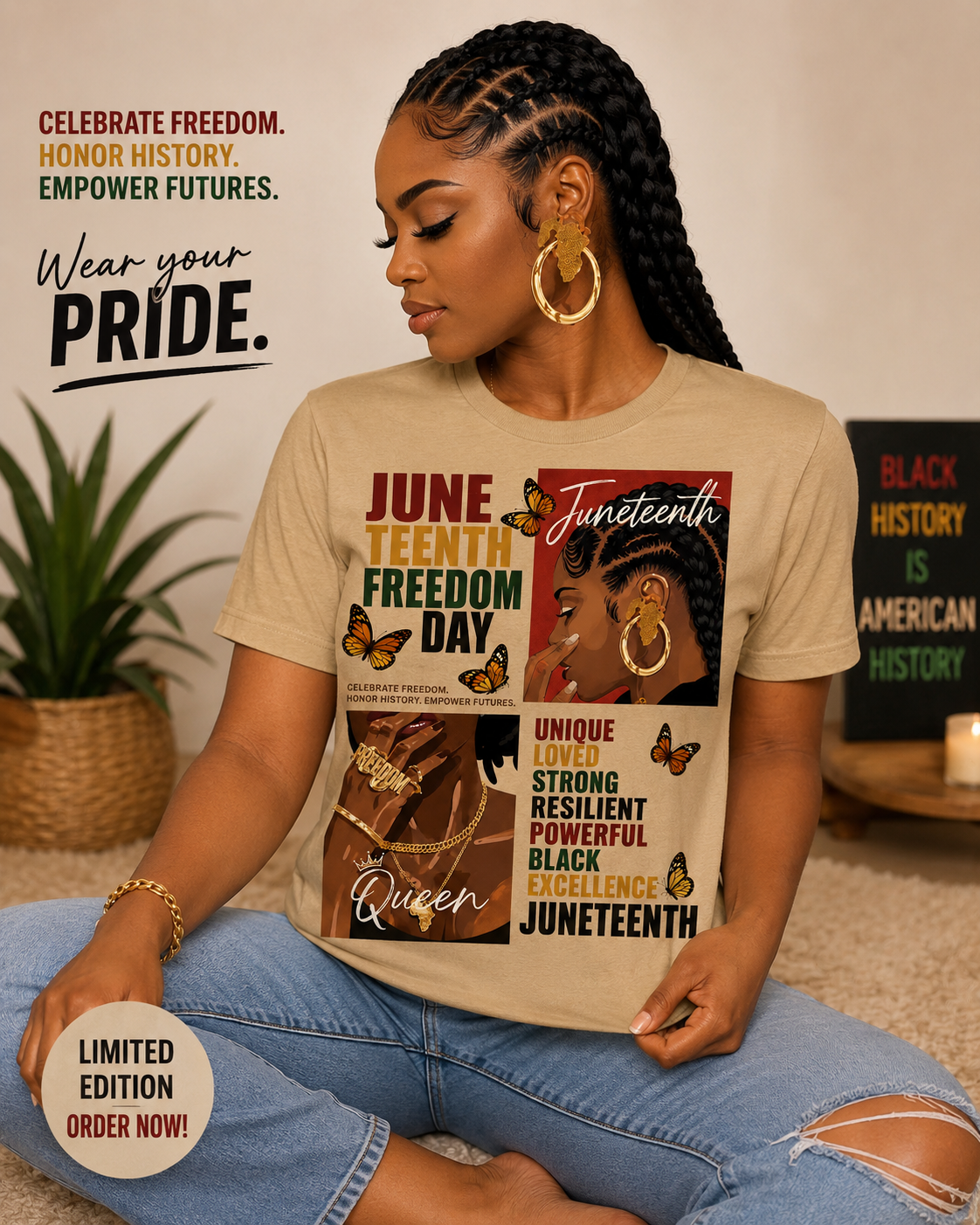 Juneteenth Pride Tee