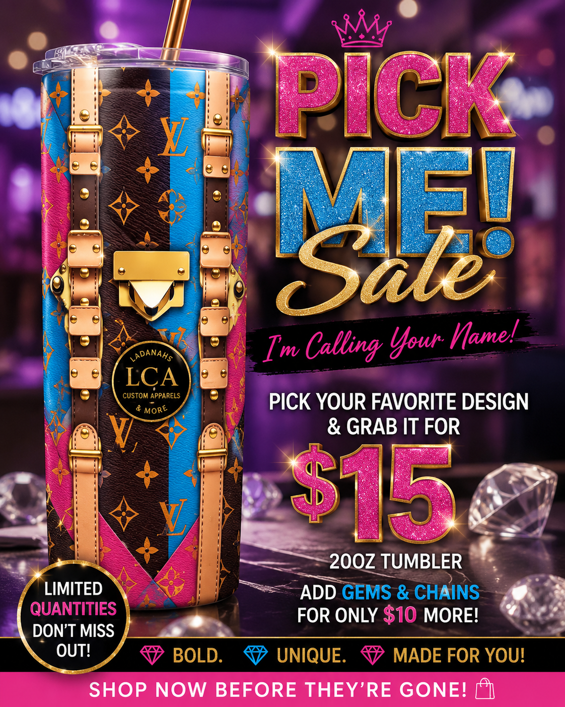 Pick Me Tumblers