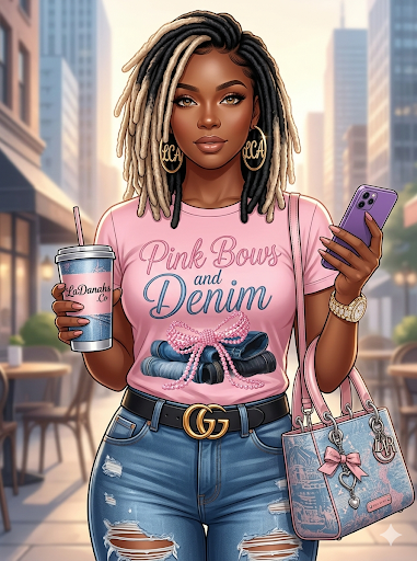 Pink Bows & Denim