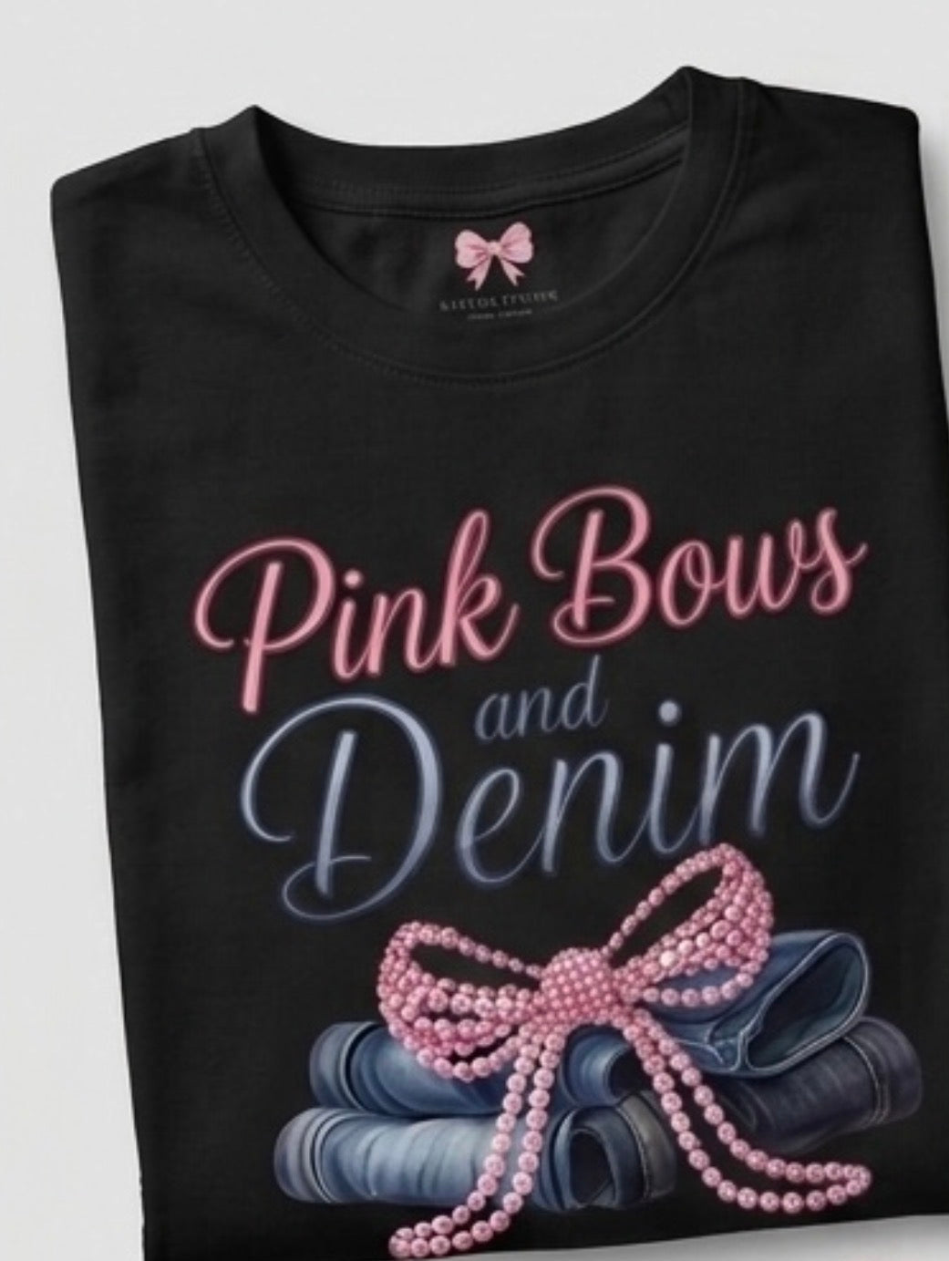 Pink Bows & Denim