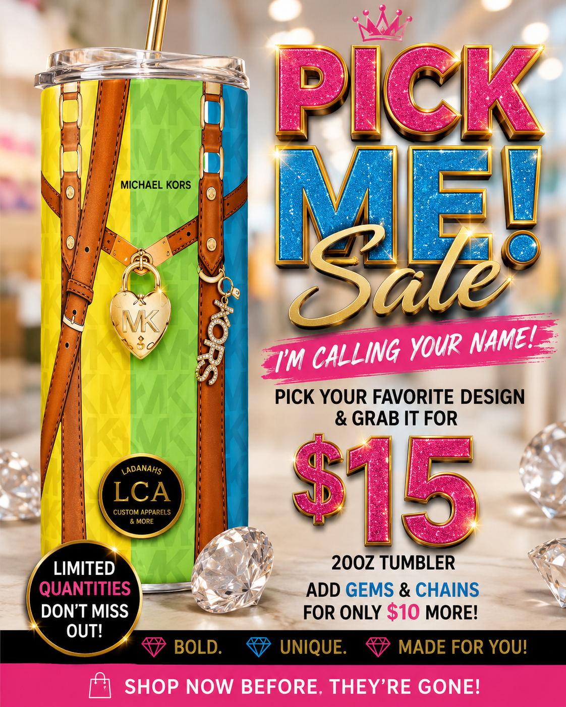 Pick Me Tumblers