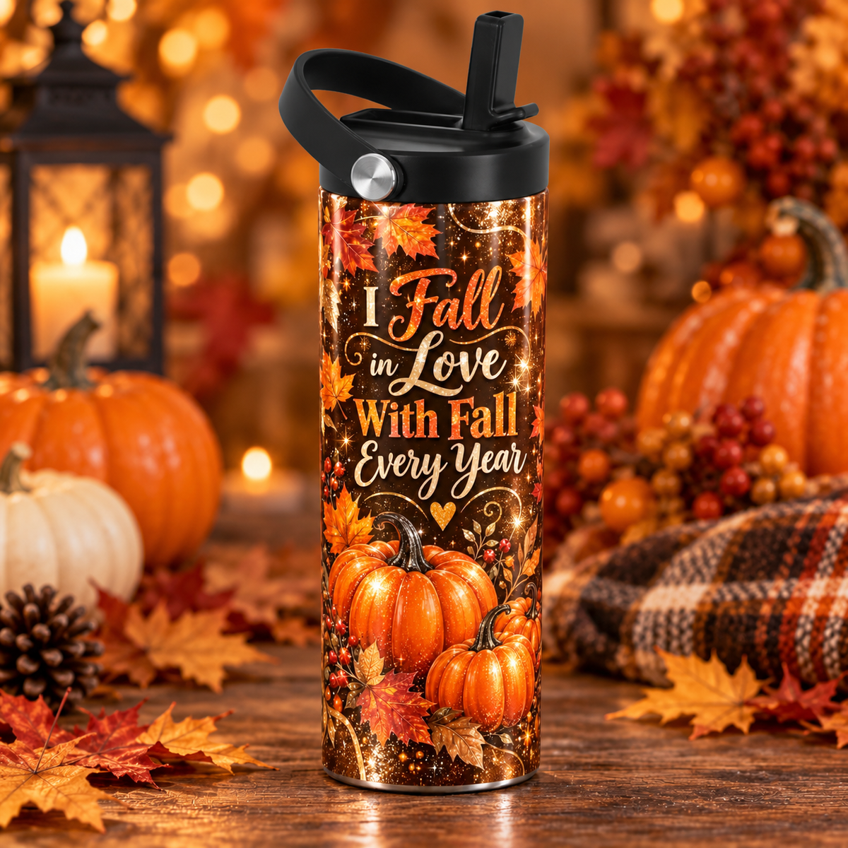 (A)Fall 20 oz Tumblers & Water Bottles