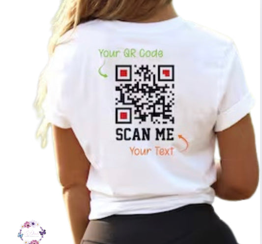 Qr Code Custom T-shirts