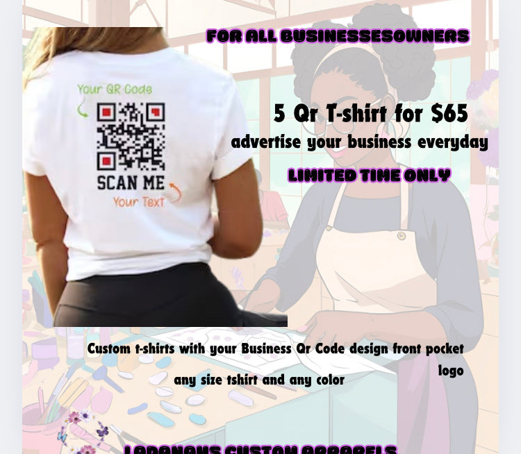 Qr Code Custom T-shirts