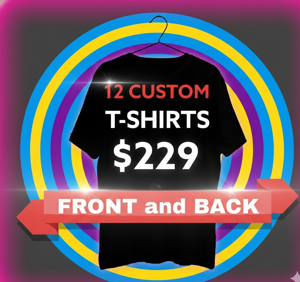 12 Custom T-Shirts