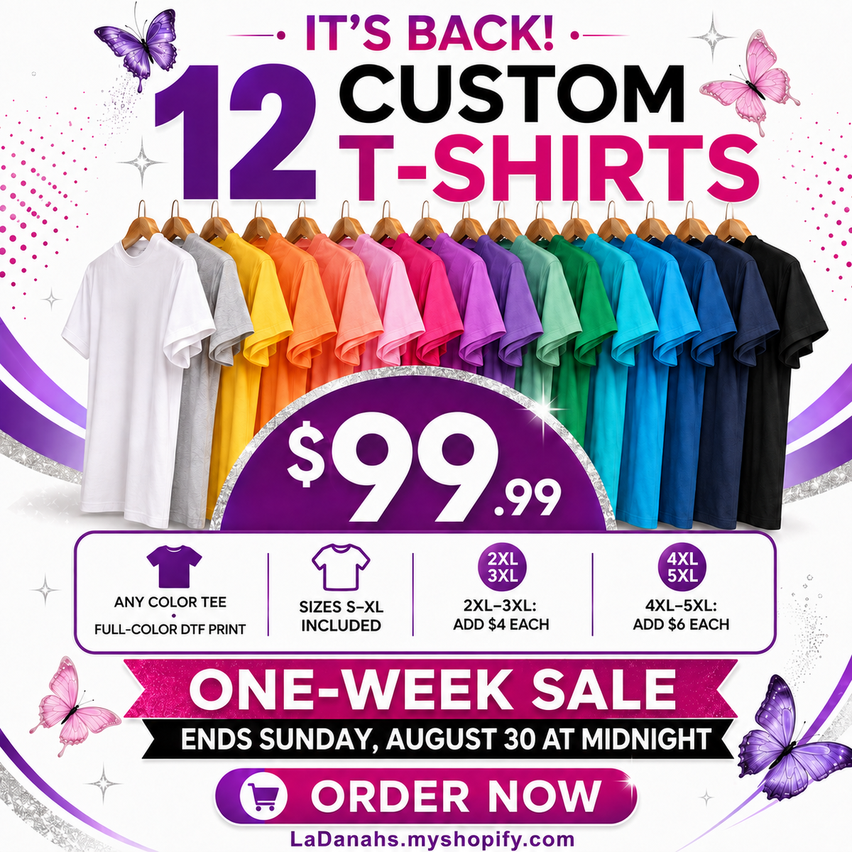 12/$99 Tshirts Sale